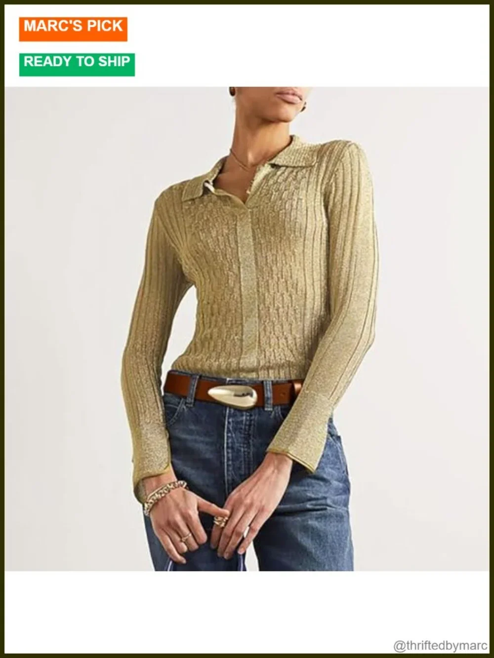 Faux Leather Waist Belt with Gold Buckle for Jeans & Dresses